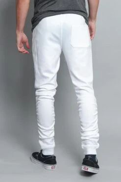 Scrunched Skinny Fit Track Pants 22 Scrunched Skinny Fit Track Pants -Victorious TR547 WHT 3
