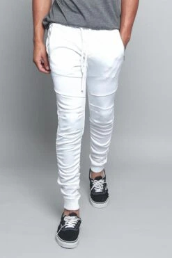 VS Scrunched Track Pants -Victorious TR548 WHT 1