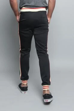 G Striped Track Pants -Victorious TR577 BLK 3