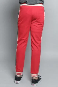 G Striped Track Pants -Victorious TR577 RED 3