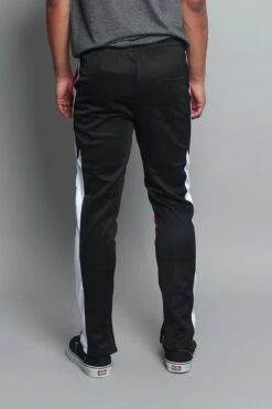 Thunderbolt Contrast Track Pants 32 Thunderbolt Contrast Track Pants -Victorious TR587 RED 3