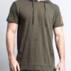 Hooded MA-1 Bomber Flight Style T-Shirt