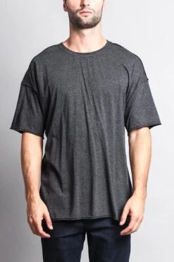 Men's Basic Over Sized T-Shirt -Victorious TS7066 CHC 1