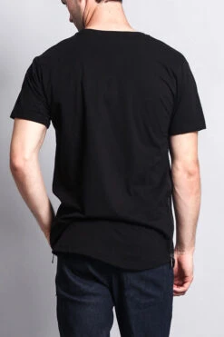 3D Metallic Embossed Tiger T-Shirt -Victorious TS7075 BLK 3