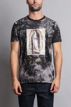 Our Lady Of Rosary Graphic T-Shirt -Victorious TS7086 BLK 1