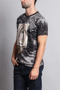 Our Lady Of Rosary Graphic T-Shirt -Victorious TS7086 BLK 2