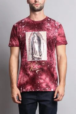 Our Lady Of Rosary Graphic T-Shirt -Victorious TS7086 BRG 1