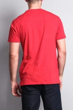 Men's Checkered Skull T Shirt -Victorious TS7126 RED 3