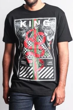 King Snake T-Shirt -Victorious TS7145 BLK 5