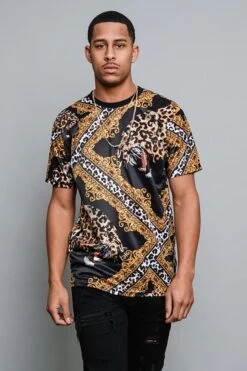 Crystal Leopard T-Shirt -Victorious TS7288 BLK 5