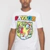 Colorful Chenille Patched Savage Tiger T-Shirt