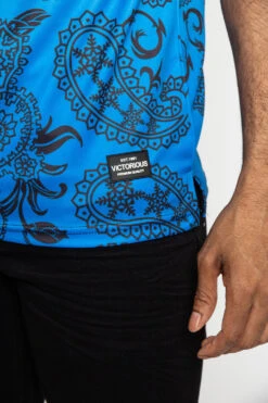 Paisley Gradient Ombre T-Shirt -Victorious TS7340 BLU 6
