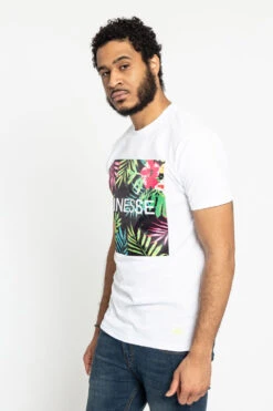 Floral Finesse T-Shirt -Victorious TS7341 WHT 2