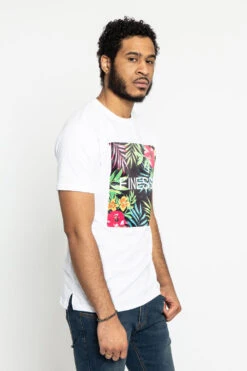 Floral Finesse T-Shirt -Victorious TS7341 WHT 4