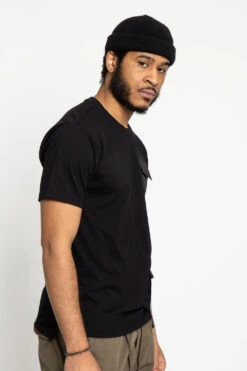 Double Pocket Utility T-Shirt -Victorious TS7355 BLK 4