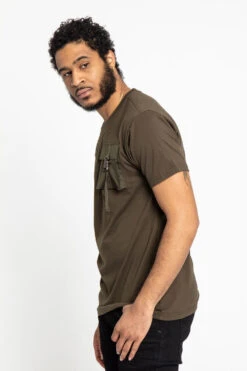 Utility Pocket T-Shirt -Victorious TS7356 OLV 2