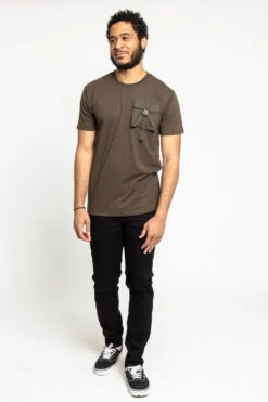 Utility Pocket T-Shirt -Victorious TS7356 OLV 5