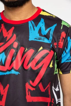 Crown Graffiti T-Shirt -Victorious TS7360 BLK 6