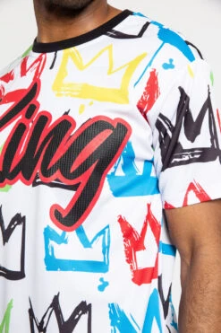 Crown Graffiti T-Shirt -Victorious TS7360 WHT 6