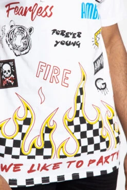 Party Graphic T-Shirt -Victorious TS7378 WHT 6