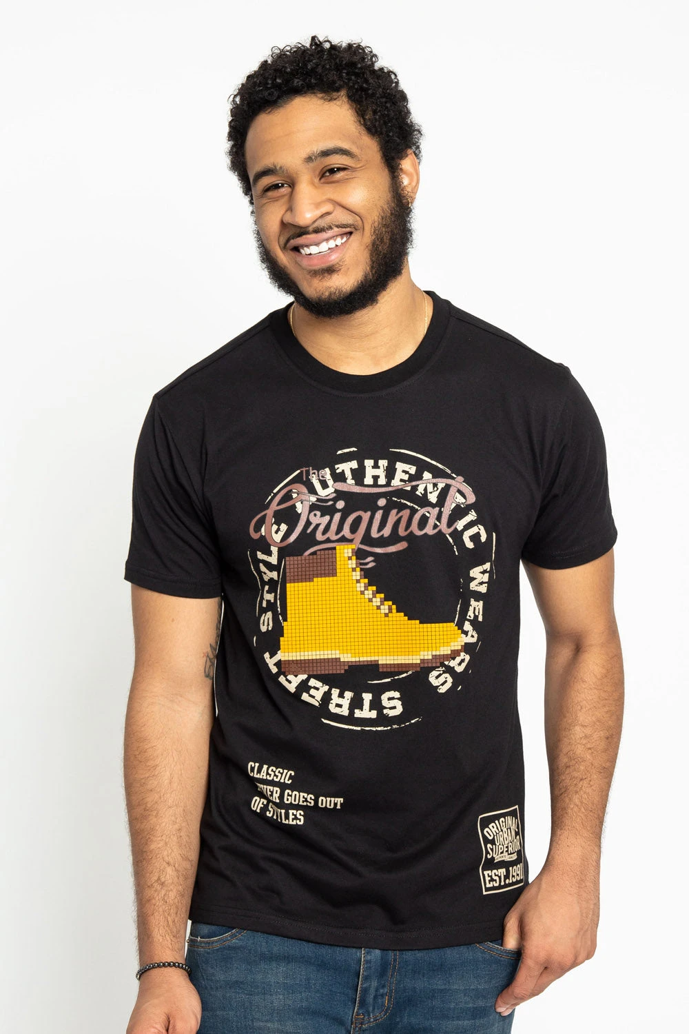 Timberland Boot Lego Pixel T-Shirt 2 Timberland Boot Lego Pixel T-Shirt - Image 2