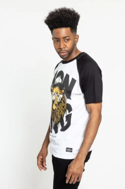 Raglan Lion King T-Shirt -Victorious TS7386 WHT 2
