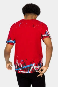 Graffiti Paint T-Shirt -Victorious TS7388 RED 3