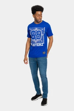 Rhinestone Studded 69 Playerz T-Shirt 29 Rhinestone Studded 69 Playerz T-Shirt -Victorious TS7399 RBL 5