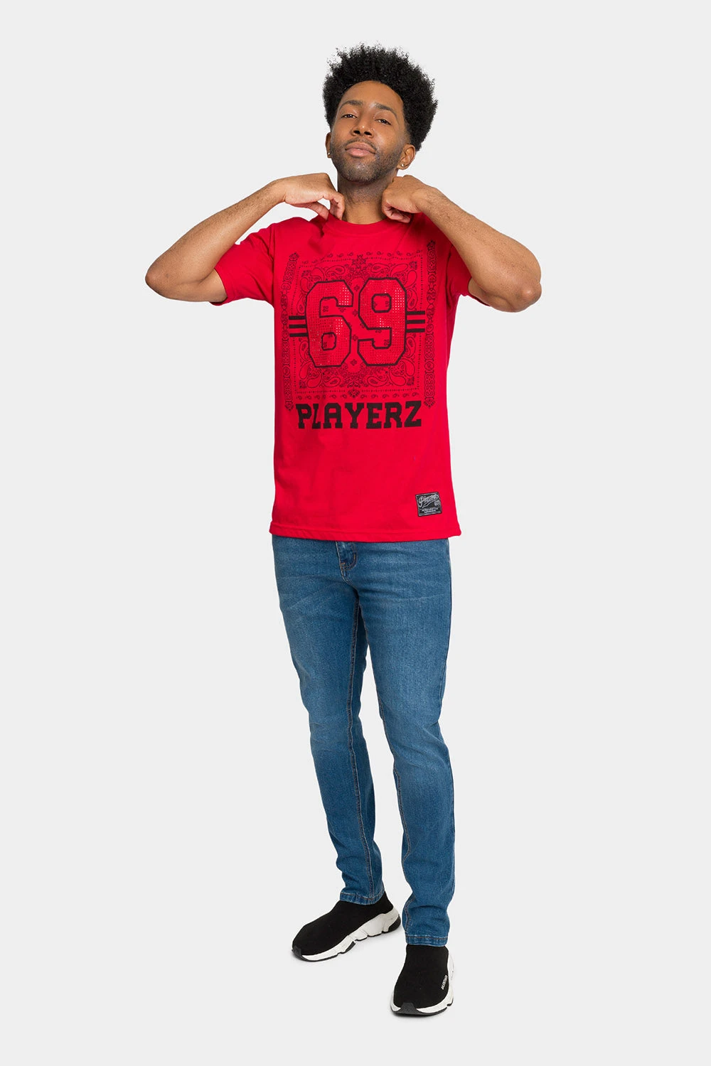 Rhinestone Studded 69 Playerz T-Shirt 15 Rhinestone Studded 69 Playerz T-Shirt - Image 15