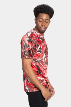 Velvet Marbled T-Shirts -Victorious TS7404 BLR 4