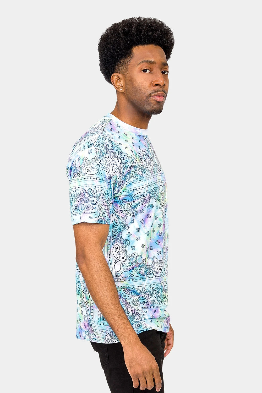 Bandana Paisley Tie Dye T-Shirt 4 Bandana Paisley Tie Dye T-Shirt - Image 4