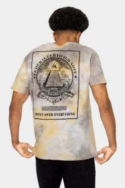 Money Over Everything Tie Dye T-Shirt -Victorious TS7410 GLD 3