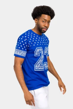 Number 23 Bandana Paisley Print T-Shirt 28 Number 23 Bandana Paisley Print T-Shirt -Victorious TS7411 RBL 4