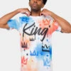 Paint Wash Crowned King T-Shirt