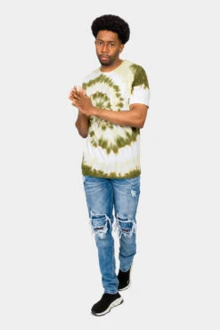 Pastel Spiral Tie Dye Cotton Shirt -Victorious TS7419 LOO 5