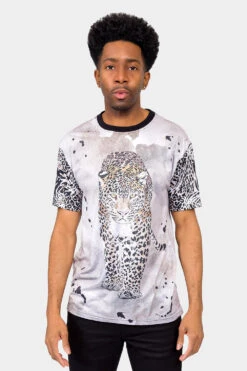 Ink Wash Leopard T-Shirt