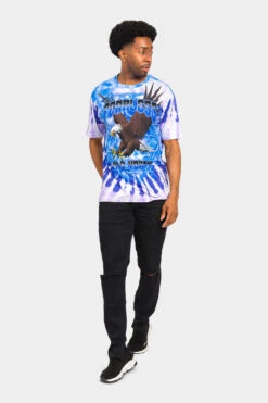 Fearless Wild Youth Tie Dye T-Shirt -Victorious TS7436 BLU 5