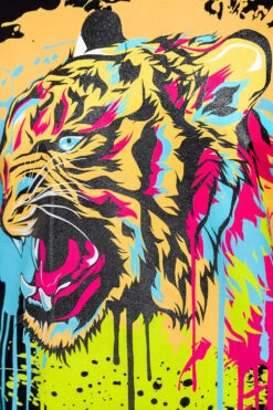 Sparkle Splashed Tiger T-Shirt 17 Sparkle Splashed Tiger T-Shirt -Victorious TS7448 BLK 6