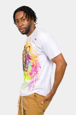 Sparkle Splashed Tiger T-Shirt 19 Sparkle Splashed Tiger T-Shirt -Victorious TS7448 WHT 2