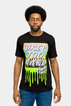 Drip Too Hard Graphic T-Shirt 26 Drip Too Hard Graphic T-Shirt -Victorious TS7451 BLK 1