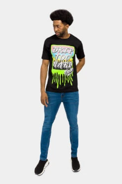 Drip Too Hard Graphic T-Shirt 25 Drip Too Hard Graphic T-Shirt -Victorious TS7451 BLK 5