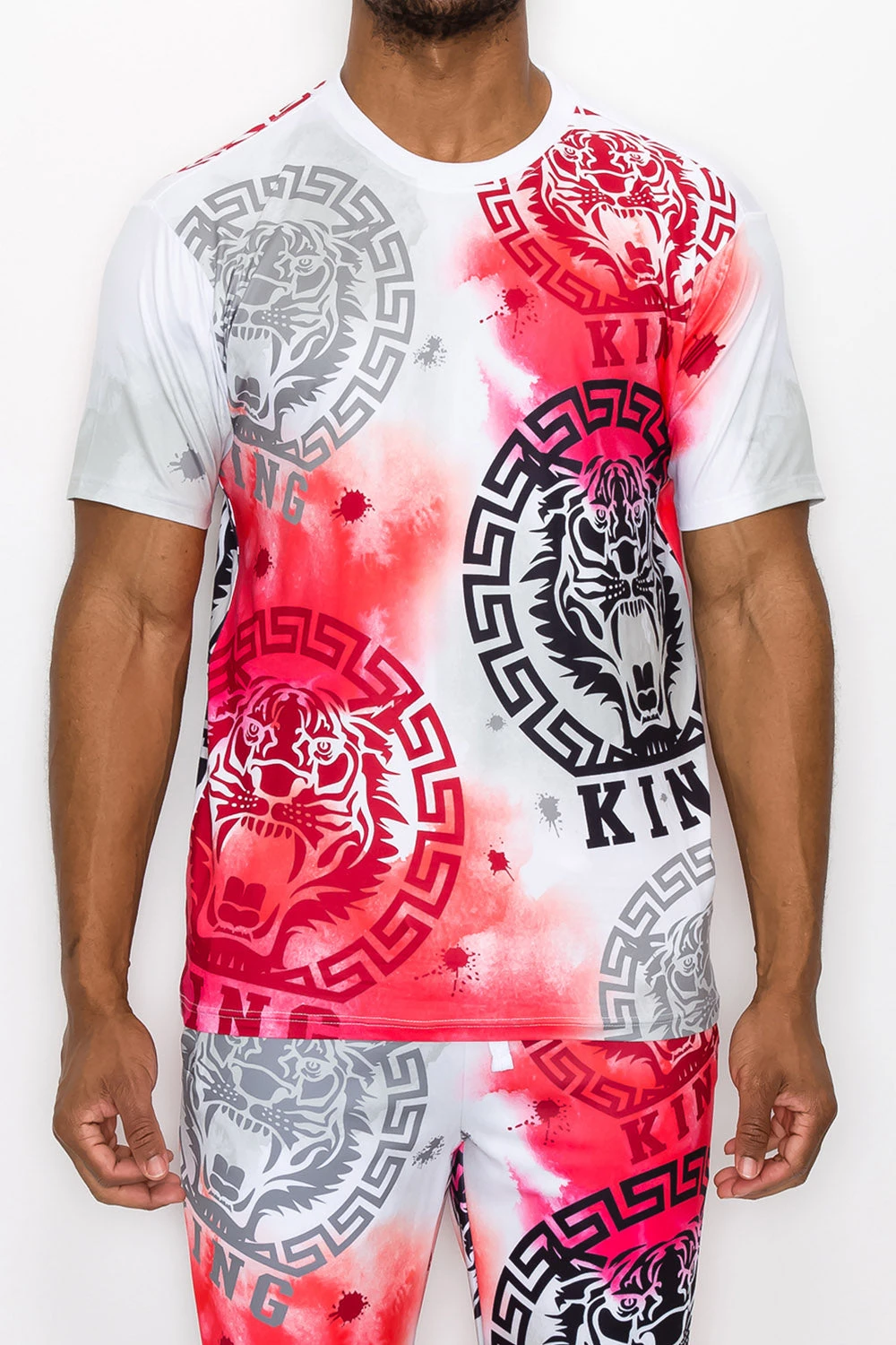 Tie Dye King Tiger T-Shirt 1 Tie Dye King Tiger T-Shirt