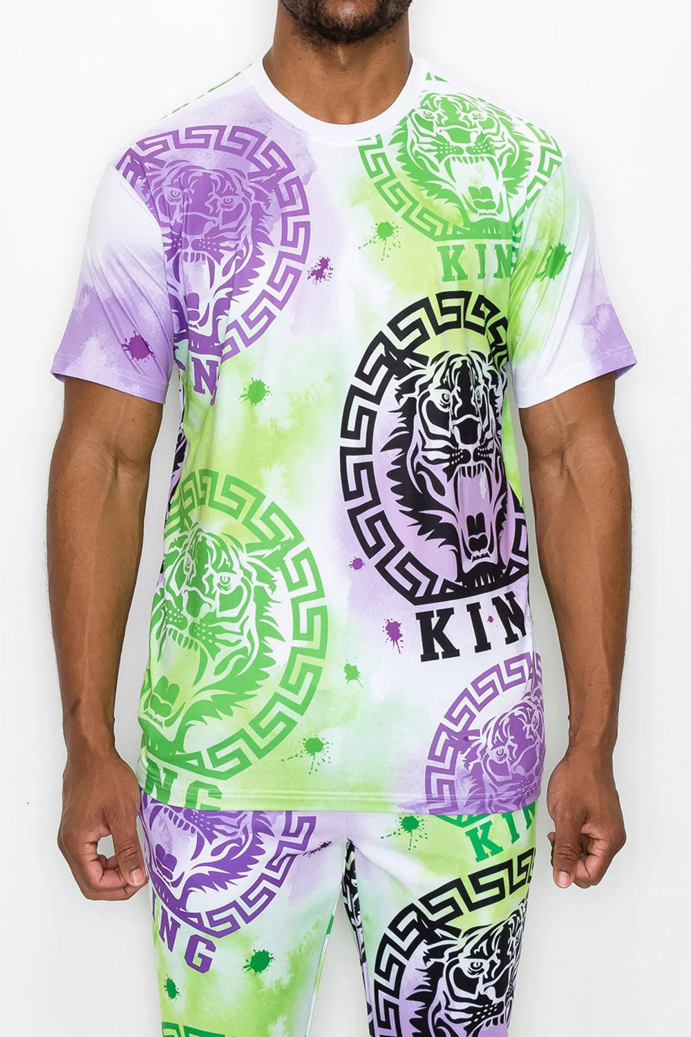Tie Dye King Tiger T-Shirt 3 Tie Dye King Tiger T-Shirt - Image 3