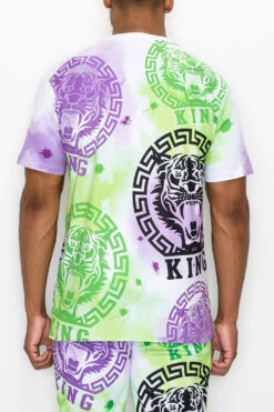 Tie Dye King Tiger T-Shirt 8 Tie Dye King Tiger T-Shirt -Victorious TS7460 MIST 5