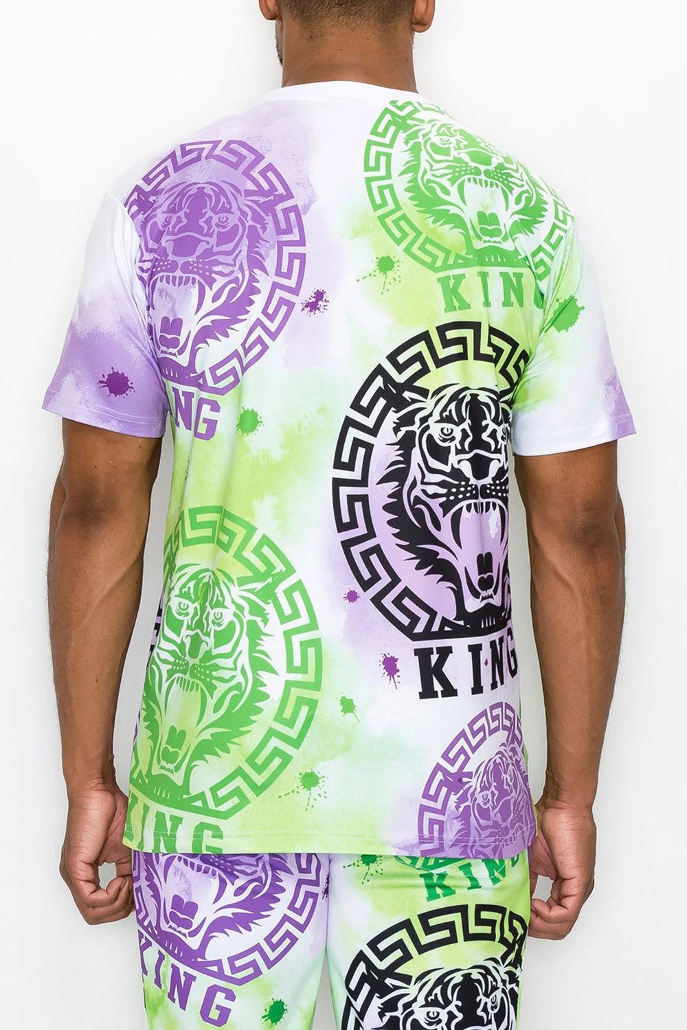 Tie Dye King Tiger T-Shirt 4 Tie Dye King Tiger T-Shirt - Image 4