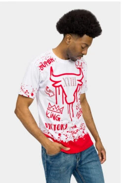 Number 23 Legend Graffiti T-Shirt 23 Number 23 Legend Graffiti T-Shirt -Victorious TS7461 RED 4