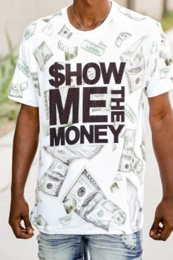 Show Me The Money Graphic T-Shirt -Victorious TS7467 WHT 3