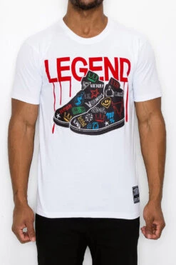 Legend Shoes Graphic T-Shirt 10 Legend Shoes Graphic T-Shirt -Victorious TS7468 WHT 1
