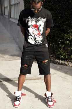 Men's Legendary Shoes Graphic T-Shirts 14 Men's Legendary Shoes Graphic T-Shirts -Victorious TS7504 BLK 4