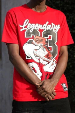 Men's Legendary Shoes Graphic T-Shirts 17 Men's Legendary Shoes Graphic T-Shirts -Victorious TS7504 RED 3